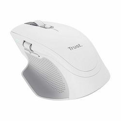 Miš TRUST Ozaa+, Silent, Multi-Device, bežični, punjivi, White