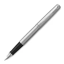 Nalivpero Parker Jotter stainless steel CT, vrh medium, plava tinta