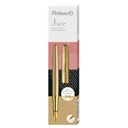 Nalivpero Pelikan, Jazz Noble Elegance, zlatno, u poklon kutiji 
