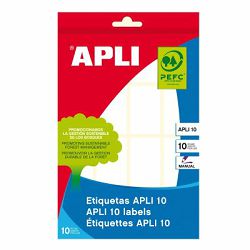 Naljepnica Apli 25x40mm za ručni ispis bijela 10L 1646