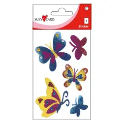 Naljepnice Glitter leptiri (1 list) Herlitz
