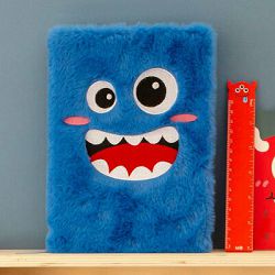 Notes Miquelrius A5 80g 160L fluffy Little monster plavi MR8164