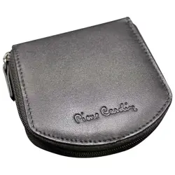 Novčanik za sitan novac kožni unisex Pierre Cardin (potkova) 10 TILAK77 crni!!