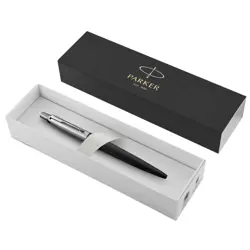 Olovka kemijska Parker Jotter, bond street black CT, vrh medium, plava tinta