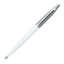 Olovka kemijska Parker Jotter, special white, vrh medium, plava tinta