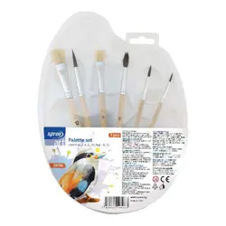 Paleta PVC za boje s kistovima Spree