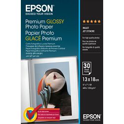 Papir Epson S042154 premium glossy photo paper 13x18 255g 30L