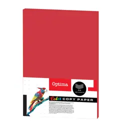 Papir fotok. OPTIMA A4 intenziv RED 80gr. 100/1 DC204 P22