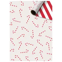 Papir ukrasni rola 70x150 cm obostrani novogodišnji Candy cane  Stewo 5251 50!!