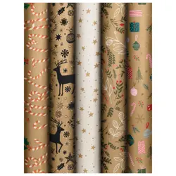 Papir ukrasni rola 70x200 cm Natural novogodišnji  Stewo 1573 99 sortirano