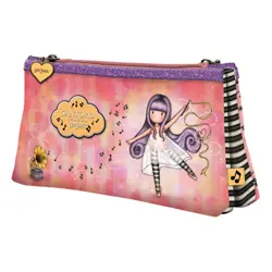 Pernica  prazna vrećica trokutasta 2 pretinca 2 zipa Little Dancer Gorjuss 324GJ26