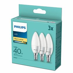 Philips LED žarulja, E14, B35, topla, 5.5W, 3 kom.