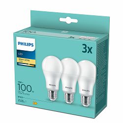 Philips LED žarulja, E27, A60, topla, 13W, mat. 3x