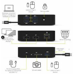 Port docking travel USB-C, 2 x 4K , do 85W