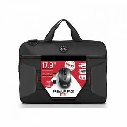 Port premium pack torba 17,3" + bežični miš, crna