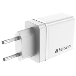 Punjač za mobilne uređaje zidni 1xUSB-C/PD 20W/1xUSB-A QC 3.0/2xUSB-A 10W Verbatim 49701 bijeli