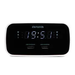 Radio budilica AIWA, 2x USB Charge CRU-19RD crni