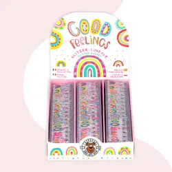 Ravnalo 16cm sa šljokicama GOOD FEELINGS P21/756 NETTO