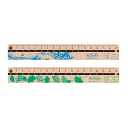 Ravnalo 17 cm GREENline, Herlitz, drveno