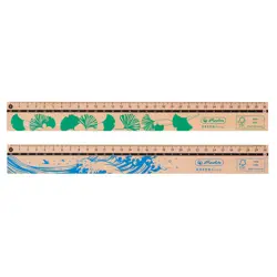 Ravnalo 30 cm GREENline, Herlitz, drveno