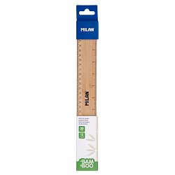 Ravnalo 30cm MILAN drveno-bambus blister P24/144