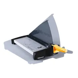 Rezač papira giljotina Fellowes Plasma A4, reže 40 listova 80 gramskog papira
Internet opis: reže 40 listova 80 gramskog papira; prethodno montirani i sklopivi plastični štitnik SafeCut; metalna baza 