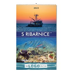 "S RIBARNICE" 13 list., dim: 33x55 cm, PVC vrećica, P/25, color kaledar