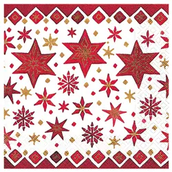 Salvete papirnate 33x33 cm 20 komada Božić zvijezde, Herlitz
