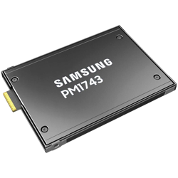 Samsung PM1743 7.68TB Enterprise SSD, 2.5” 15mm, PCIe 5.0 x4, Read/Write: 14000 / 6000 MB/s, Read/Write IOPS 2500K/300K