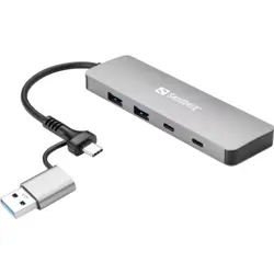 Sandberg USB-C A to 2xUSB-A 2xUSB-C Hub