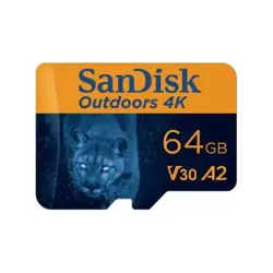 SanDisk Outdoors 4K microSD with Adapter - 64GB