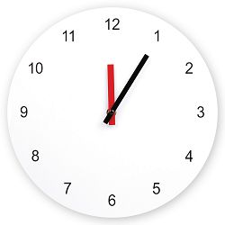 Sat zidni Bueno MDF bijeli 30 cm P50