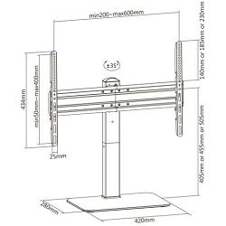 SBOX podni stalak za TV 37"-70", do 40kg