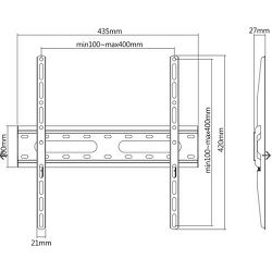 SBOX fiksni nosač 32"-70", do 45kg