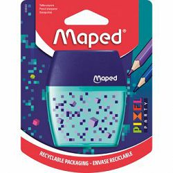 Šiljilo Maped Pixel Party shaker dvostruko, blister