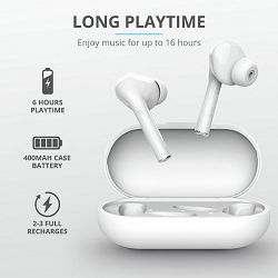 Slušalice TRUST Nika Touch, bežične Bluetooth, White