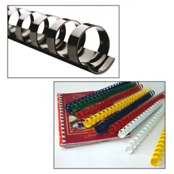 Spirale za uvez plastične, 16 mm, 100/1, crne Fellowes