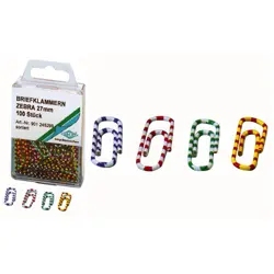 Spojnice za spise u boji sortirano Wedo 27 mm, 100/1