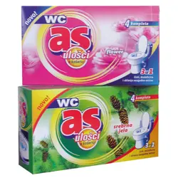 Sredstvo za WC školjku WC As, 4x40 g