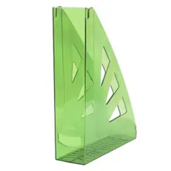 Stalak za spise okomiti, PVC, prozirni zeleni, Office products