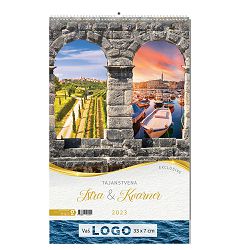 "TAJANSTVENA ISTRA I KVARNER" 13 list., dim: 33x55 cm, PVC vrećica, P/25, color kalendar