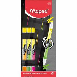 Tekstmarker Maped Fluo duo 3/1 blister