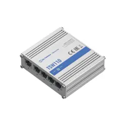 Teltonika TSW110 Industrial Unmanaged Switch, 5 x GbE Ports, Passive PoE
