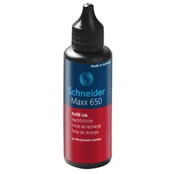 Tinta za permanentne markere Schneider maxx 650 50 ml crvena S165002