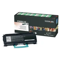 Toner Lexmark E360H11E, black