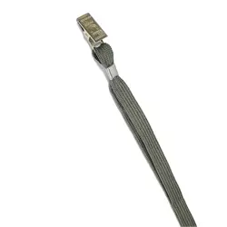 Trakica 12 mm za ID karticu s metalnom kvačicom, siva, S-1081G