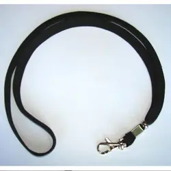 Trakica za ID kartice s kukom 10 mm, crna, 240159
