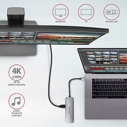 USB HUB AXAGON HMC-5 2xUSB3.2 Gen 2, USB-C, HDMI