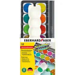 Vodene boje 12/1 + paleta, opaque bijela tempera Eberhard Faber Winner