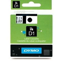 Vrpca D1  9 mmx7m Dymo 40913 crno-bijela